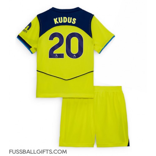 Tottenham Hotspur Mohammed Kudus #20 Fußballbekleidung 3rd trikot Kinder 2025-26 Kurzarm (+ kurze hosen)